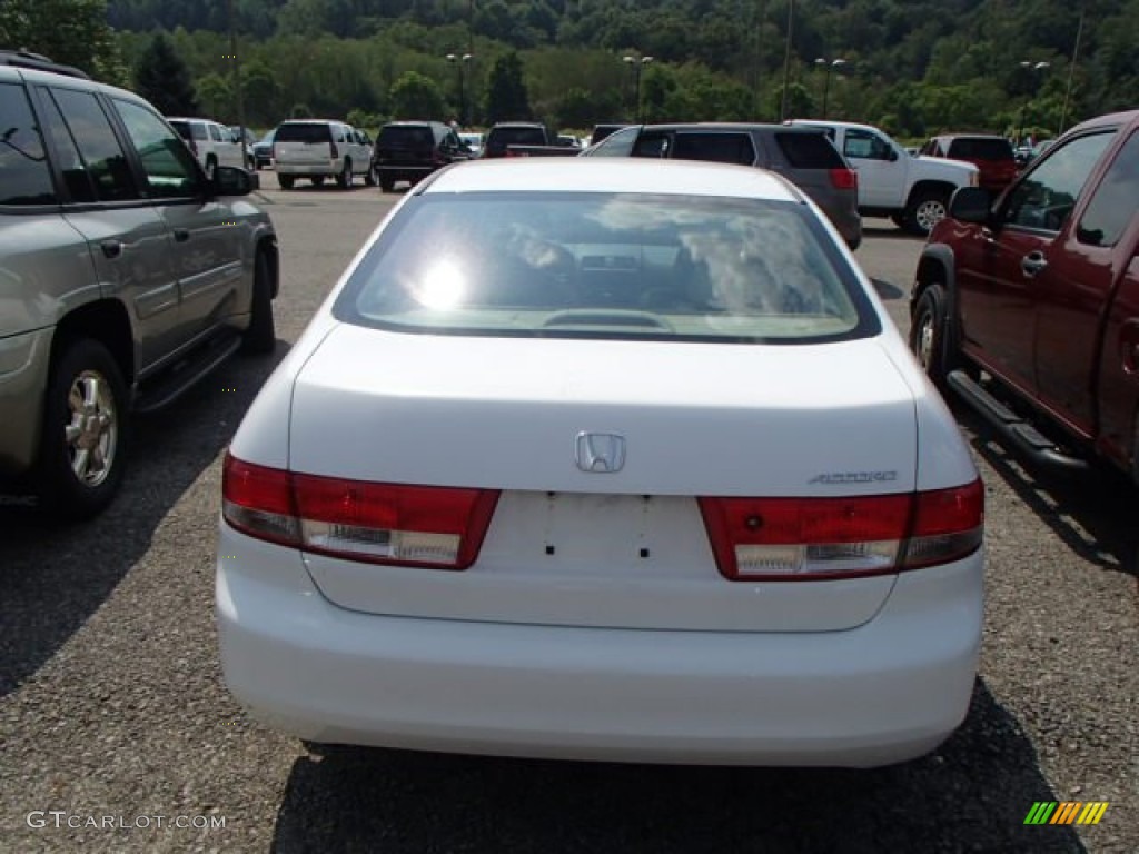 2003 Accord EX V6 Sedan - Taffeta White / Ivory photo #5