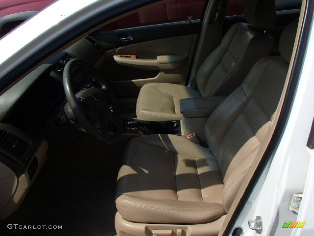2003 Accord EX V6 Sedan - Taffeta White / Ivory photo #8