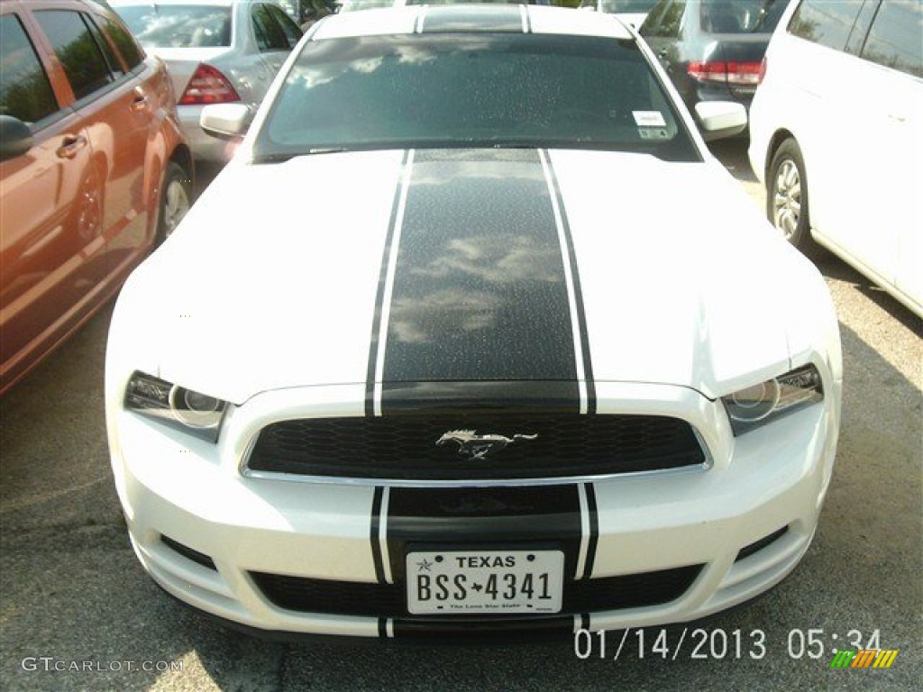 2013 Mustang V6 Coupe - Performance White / Charcoal Black photo #1