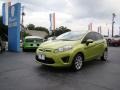 2012 Lime Squeeze Metallic Ford Fiesta SE Hatchback  photo #4