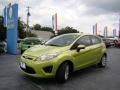 2012 Lime Squeeze Metallic Ford Fiesta SE Hatchback  photo #26