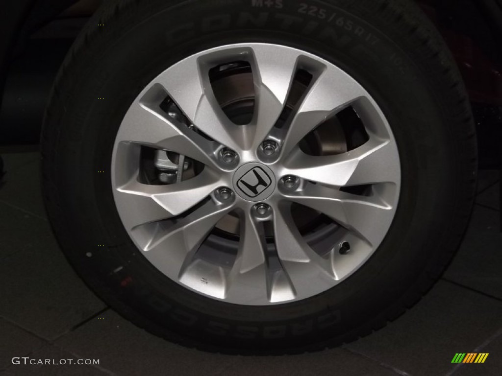 2014 CR-V EX - Basque Red Pearl II / Gray photo #4