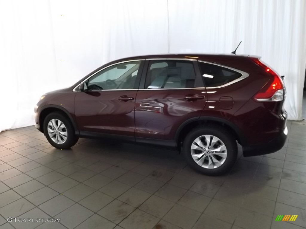 2014 CR-V EX - Basque Red Pearl II / Gray photo #8