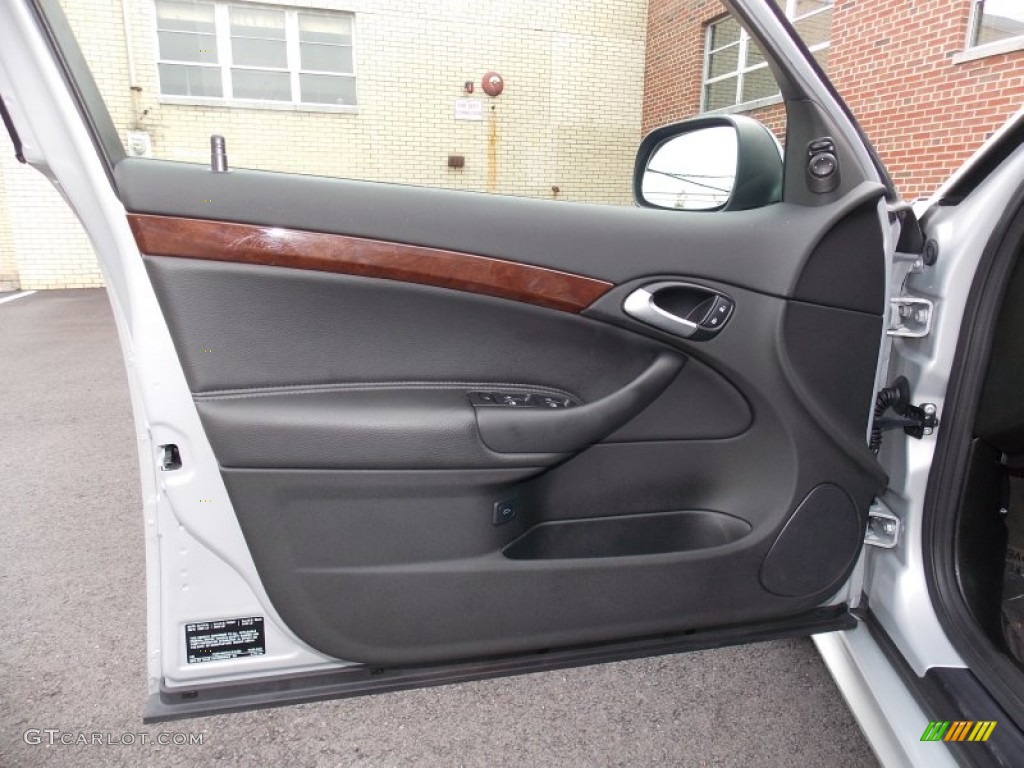 2010 Saab 9-3 2.0T SportCombi Wagon Black Door Panel Photo #85187993