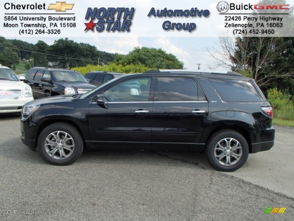 2014 Acadia SLT AWD - Carbon Black Metallic / Ebony photo #1