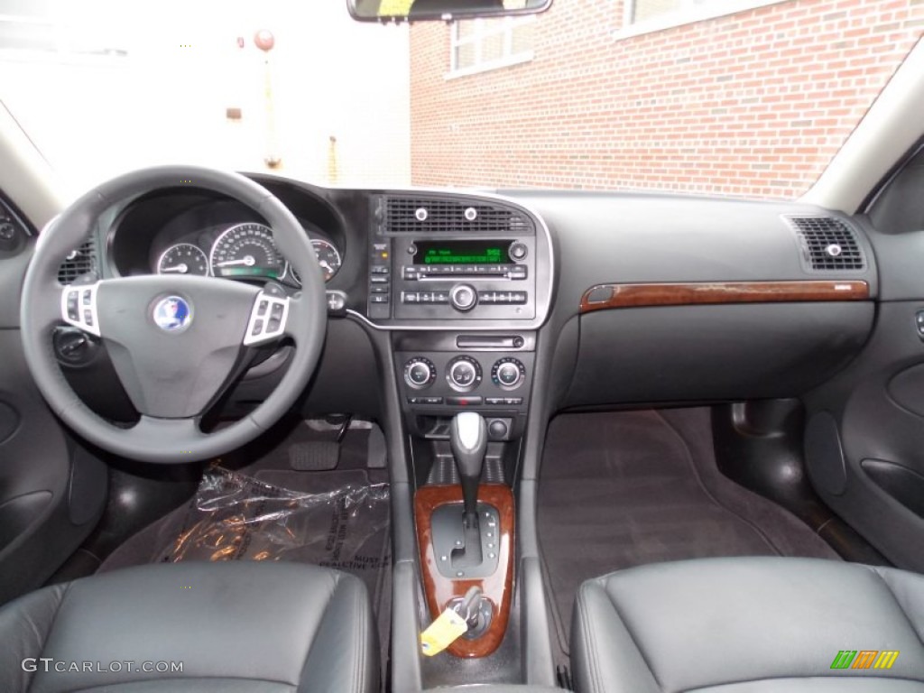 2010 Saab 9-3 2.0T SportCombi Wagon Black Dashboard Photo #85188098