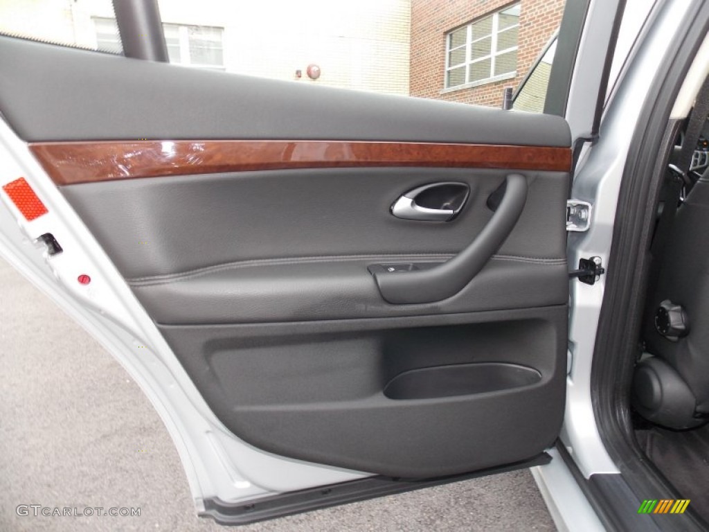 2010 Saab 9-3 2.0T SportCombi Wagon Black Door Panel Photo #85188146