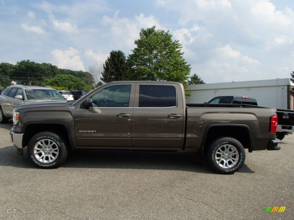 2014 Sierra 1500 SLE Crew Cab 4x4 - Bronze Alloy Metallic / Jet Black photo #1