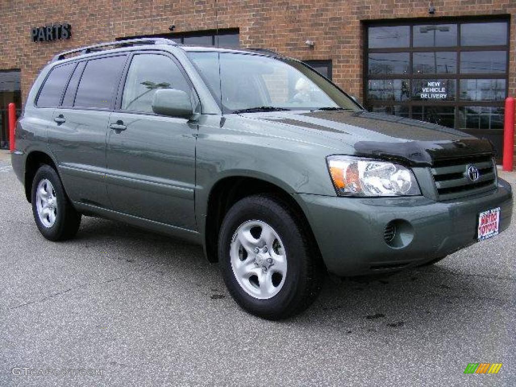 2007 Highlander  - Oasis Green Pearl / Ivory Beige photo #1