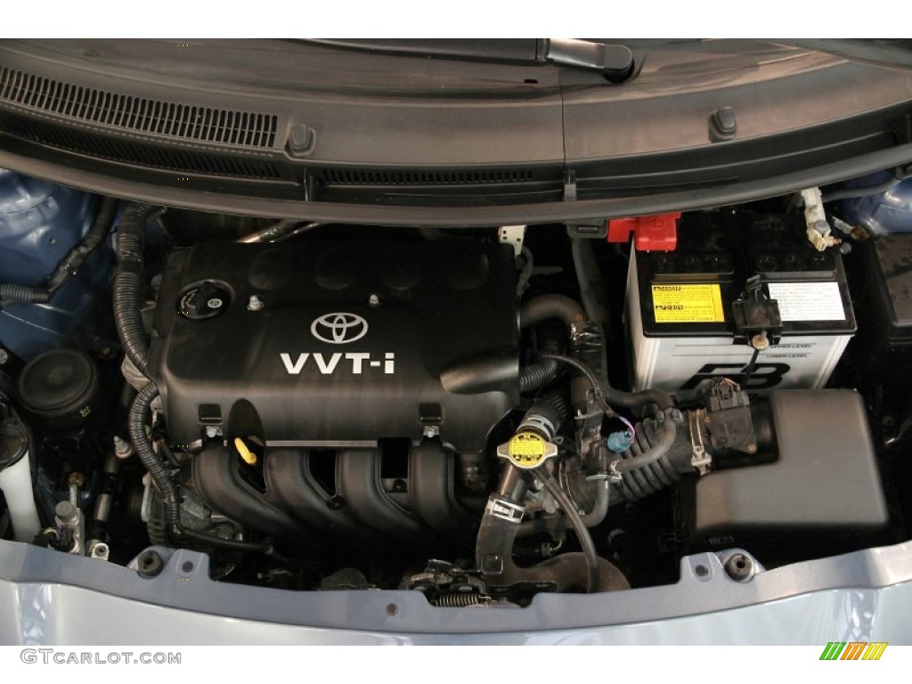 2010 Yaris 5 Door Liftback - Bayou Blue Pearl / Dark Charcoal photo #14