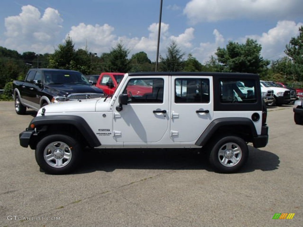 Jeep Wrangler Unlimited White 2014