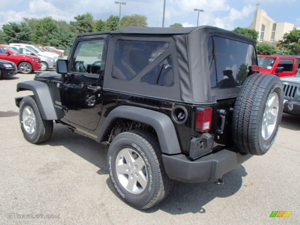 Black 2014 Jeep Wrangler Sport S 4x4 Exterior Photo #85192910