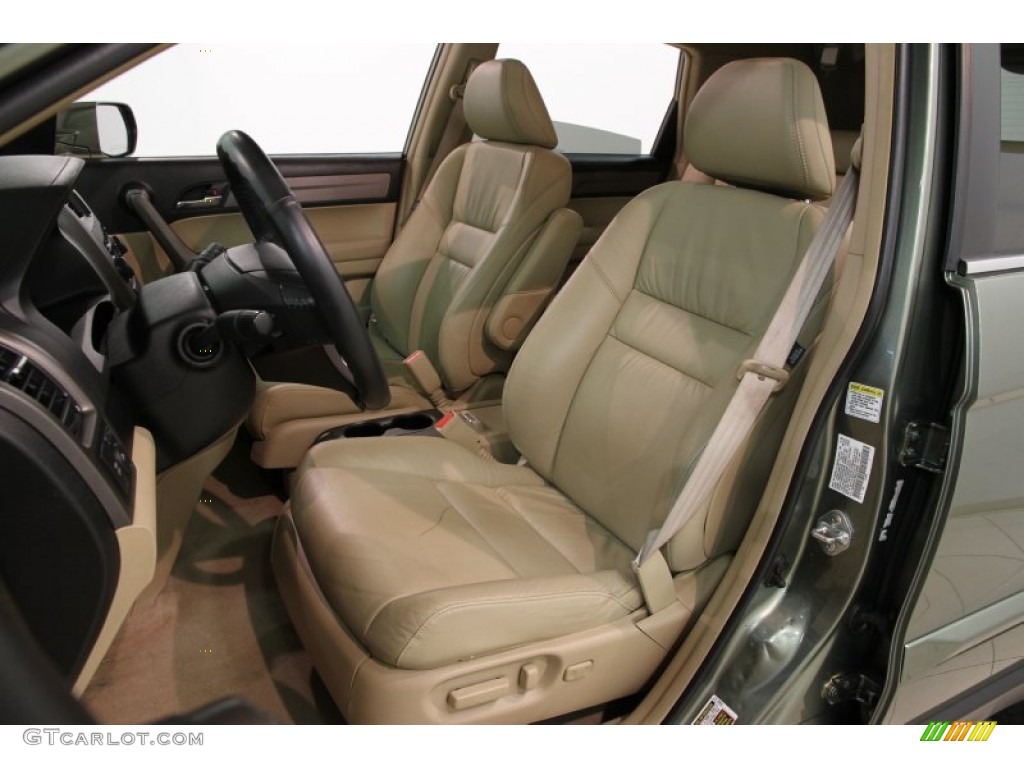 2009 CR-V EX-L 4WD - Green Tea Metallic / Ivory photo #6