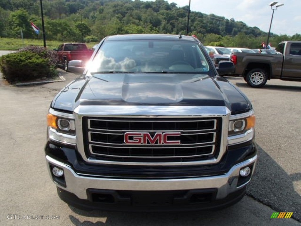 2014 Sierra 1500 SLE Double Cab 4x4 - Onyx Black / Jet Black photo #3