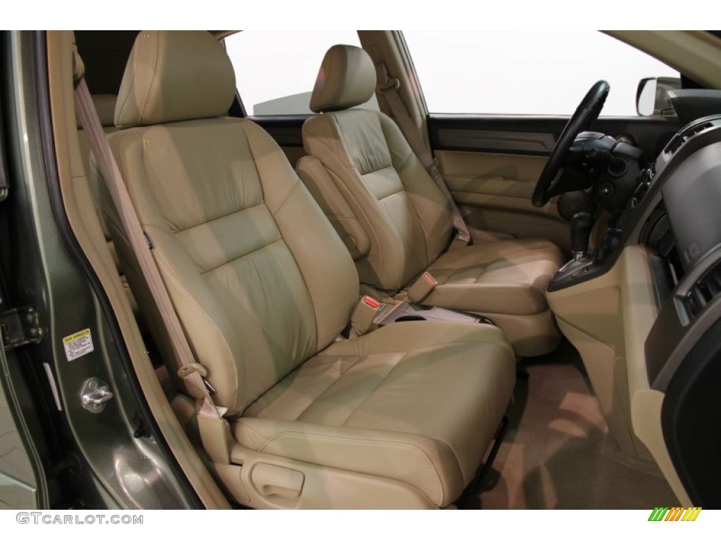 2009 CR-V EX-L 4WD - Green Tea Metallic / Ivory photo #13