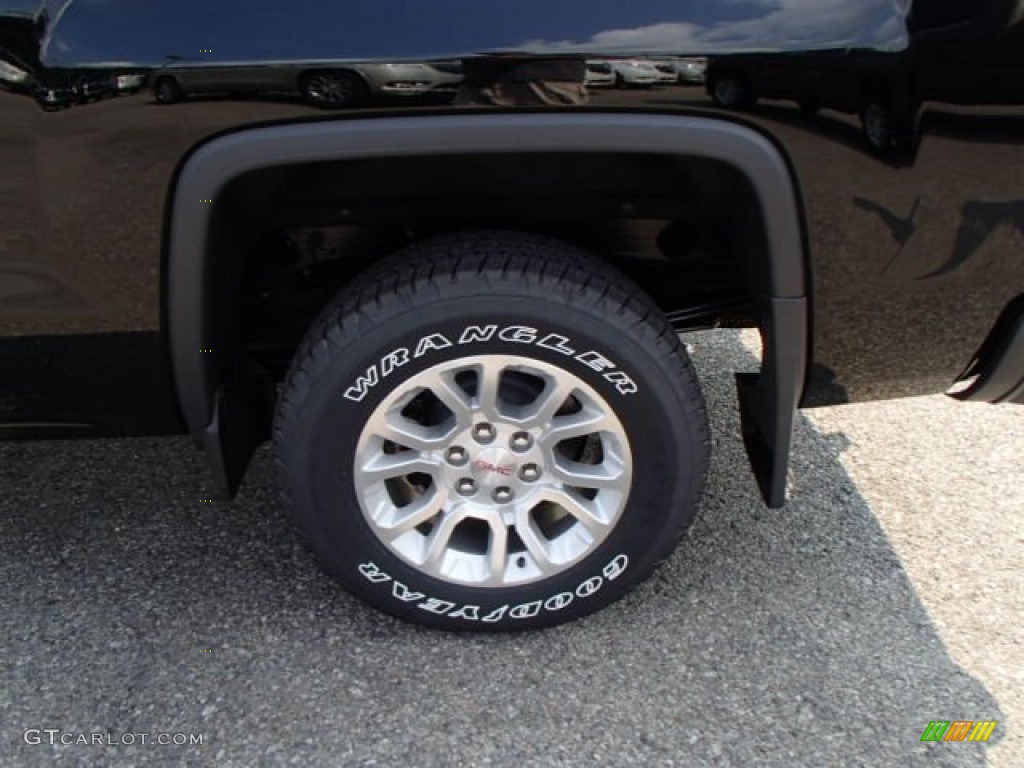 2014 Sierra 1500 SLE Double Cab 4x4 - Onyx Black / Jet Black photo #9