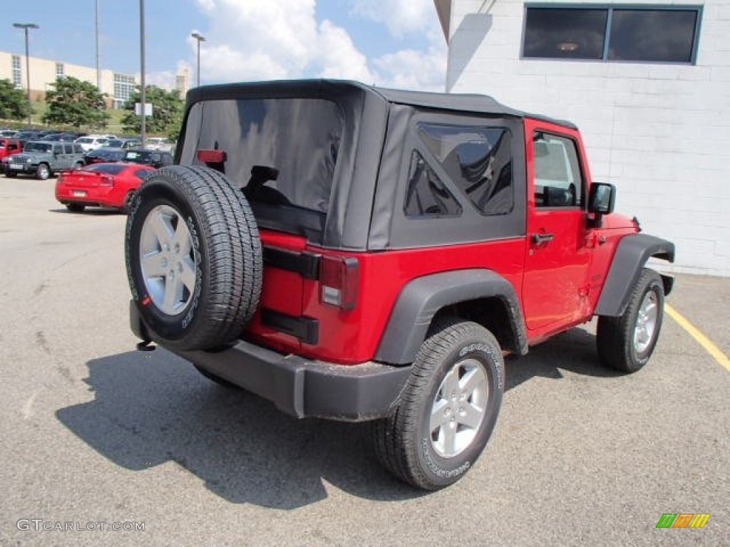 Flame Red 2014 Jeep Wrangler Sport 4x4 Exterior Photo #85193798
