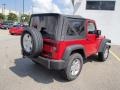 Flame Red 2014 Jeep Wrangler Sport 4x4 Exterior