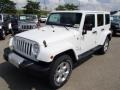 Bright White 2014 Jeep Wrangler Unlimited Sahara 4x4 Exterior