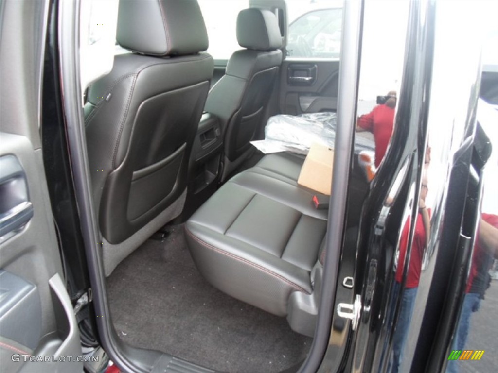 Jet Black Interior 2014 GMC Sierra 1500 SLT Double Cab 4x4 Photo #85194623
