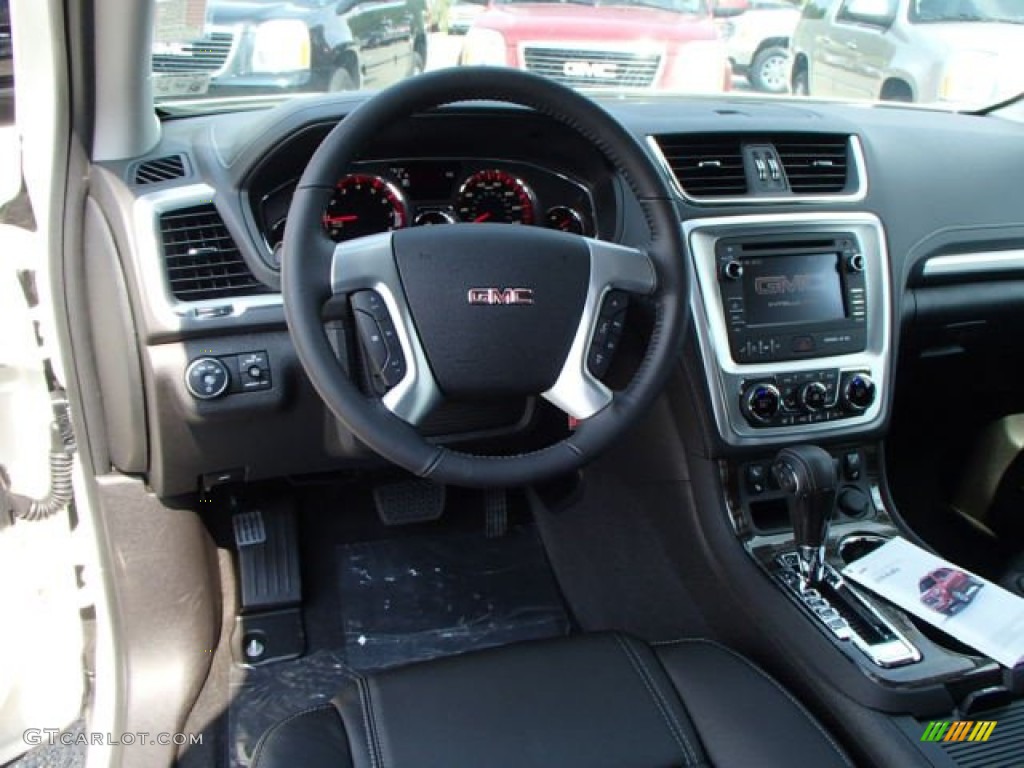2014 GMC Acadia SLT AWD Ebony Dashboard Photo #85194767