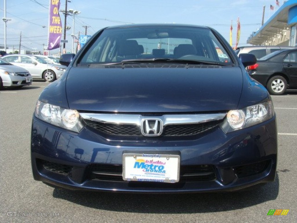 2010 Civic LX Sedan - Royal Blue Pearl / Gray photo #2