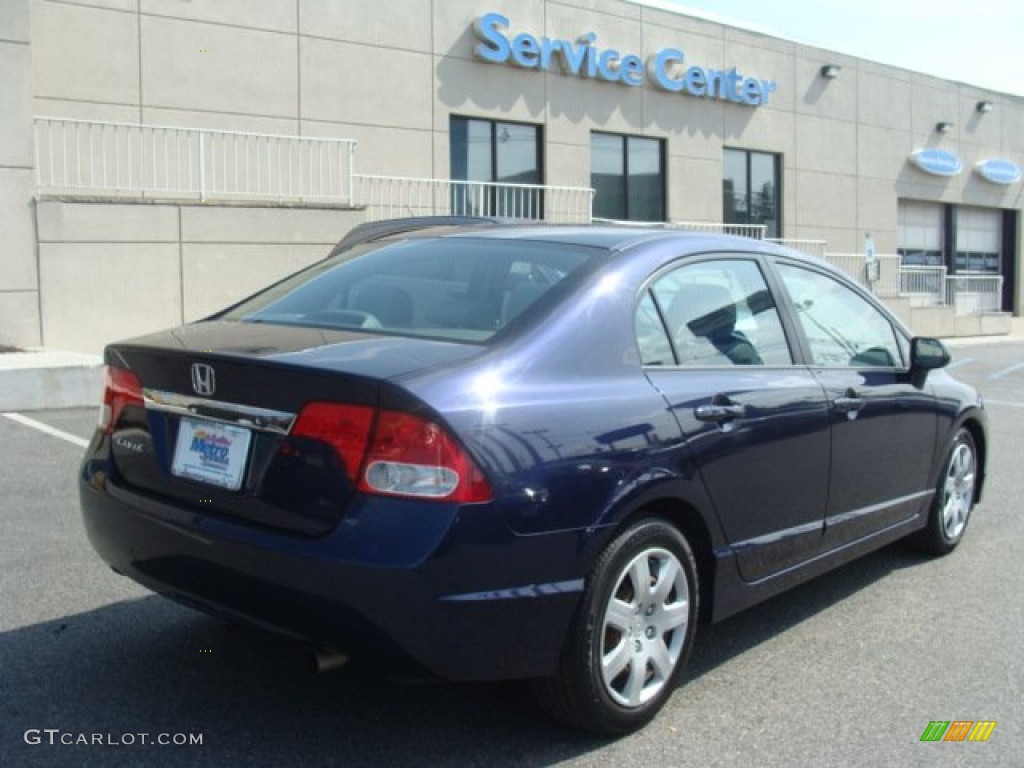 2010 Civic LX Sedan - Royal Blue Pearl / Gray photo #4