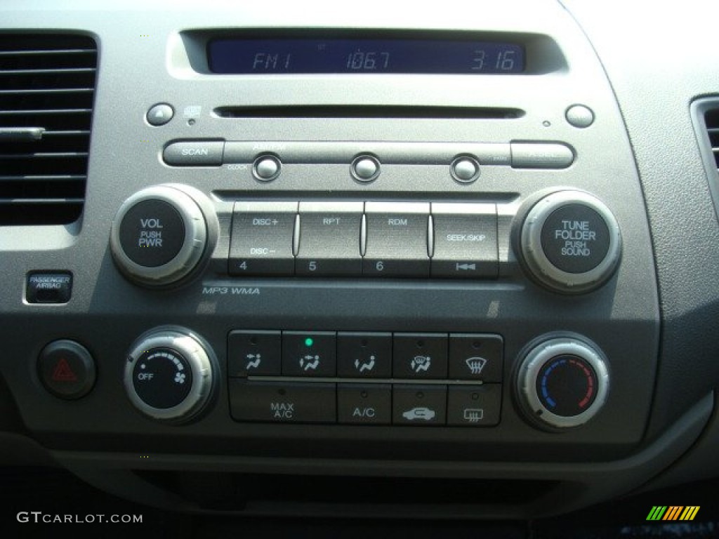 2010 Civic LX Sedan - Royal Blue Pearl / Gray photo #12