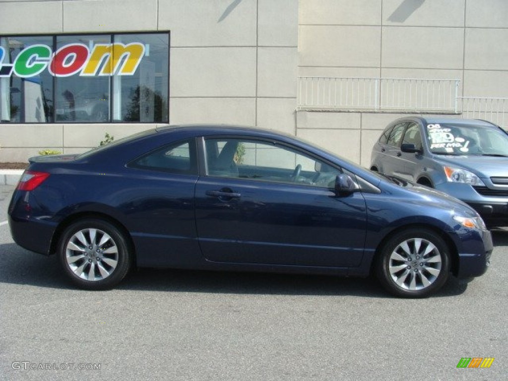 2010 Civic EX Coupe - Royal Blue Pearl / Gray photo #3