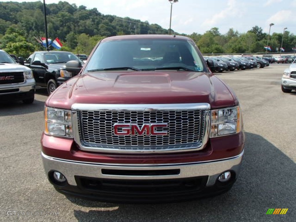 2013 Sierra 1500 SLE Extended Cab 4x4 - Sonoma Red Metallic / Ebony photo #3