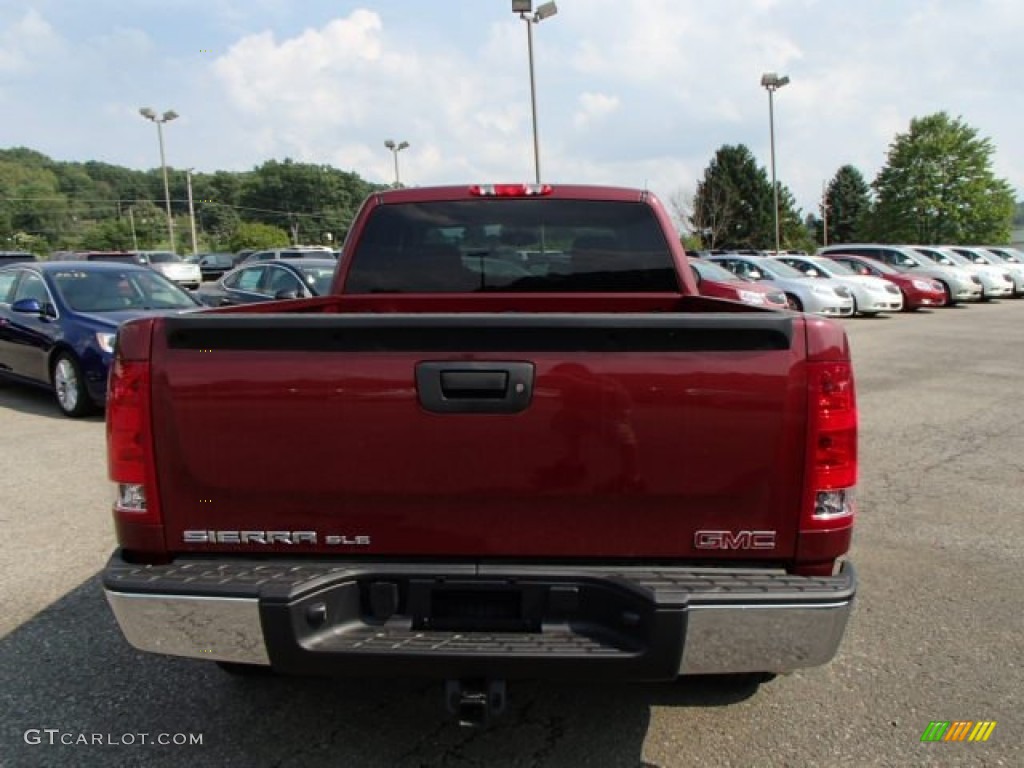 2013 Sierra 1500 SLE Extended Cab 4x4 - Sonoma Red Metallic / Ebony photo #7