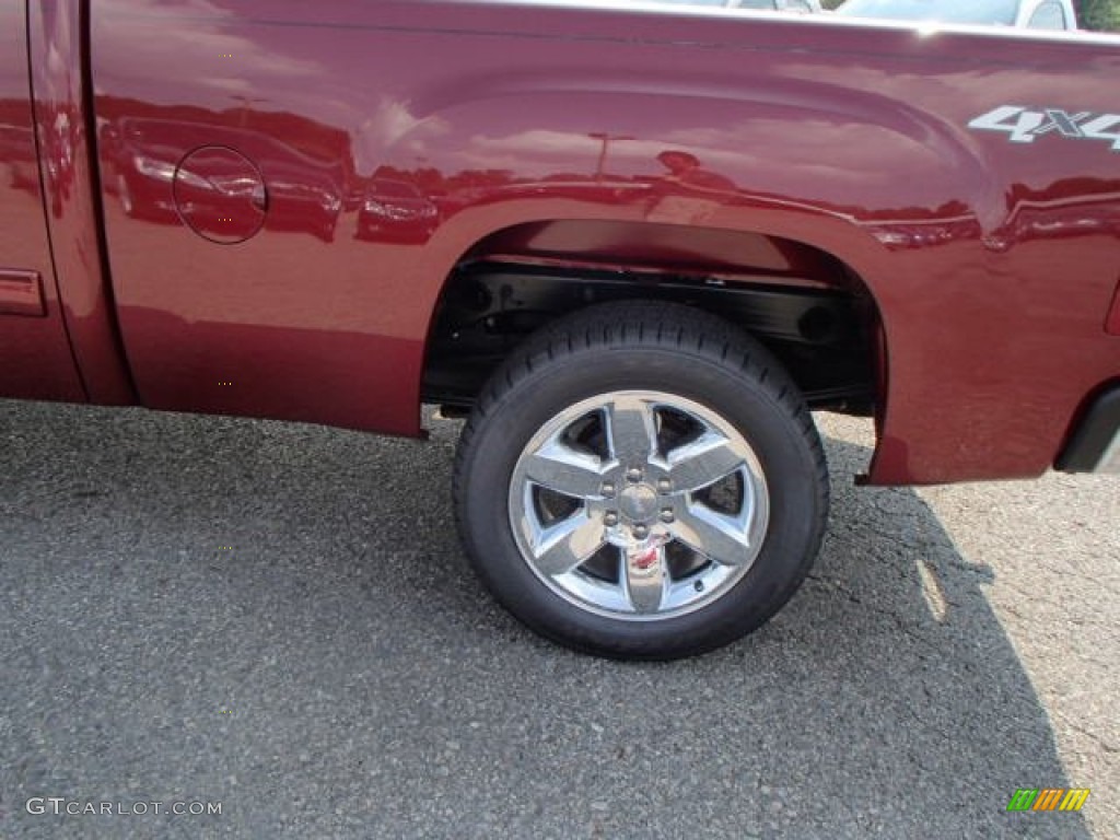2013 Sierra 1500 SLE Extended Cab 4x4 - Sonoma Red Metallic / Ebony photo #9