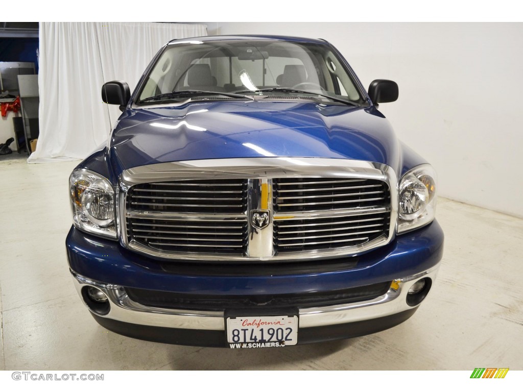 2008 Ram 1500 SLT Quad Cab - Patriot Blue Pearl / Medium Slate Gray photo #4