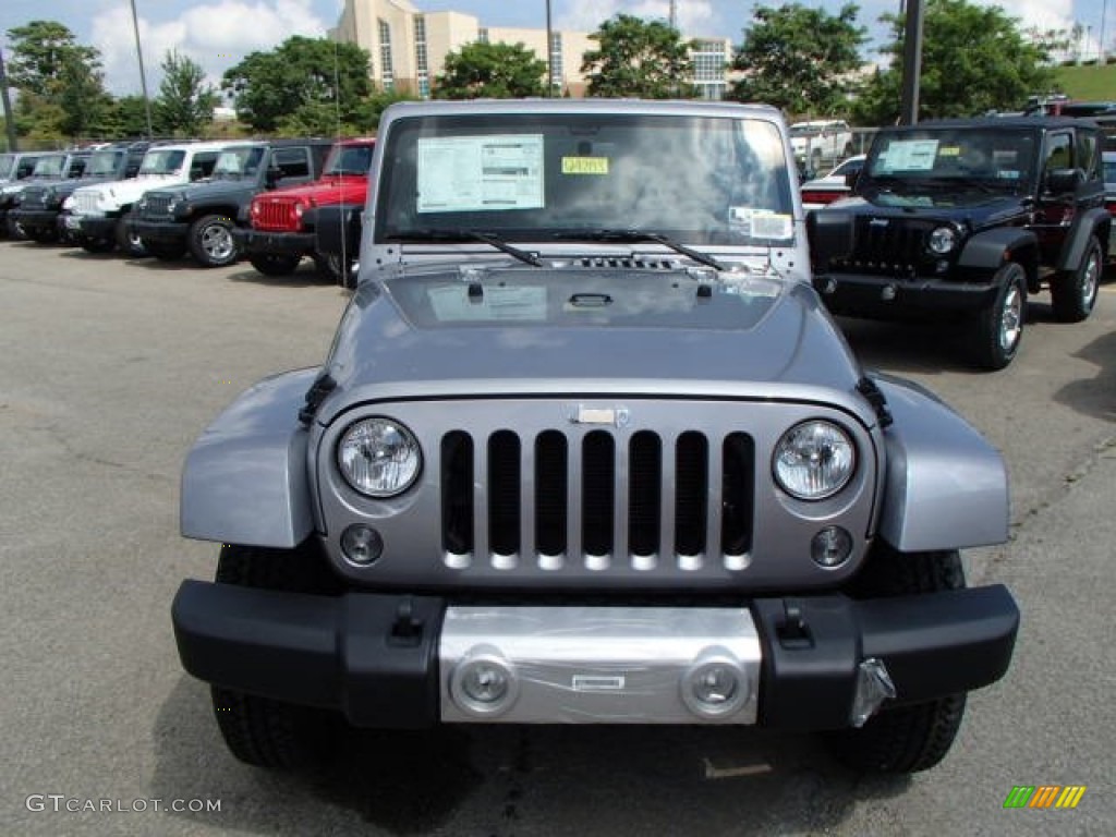 Billet Silver Metallic 2014 Jeep Wrangler Unlimited Sahara 4x4 Exterior Photo #85196552