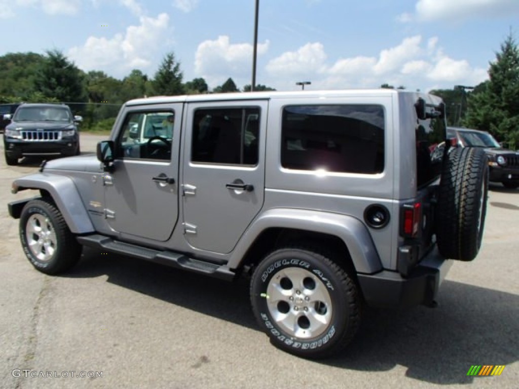 Billet Silver Metallic 2014 Jeep Wrangler Unlimited Sahara 4x4 Exterior Photo #85196660