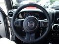 Black 2014 Jeep Wrangler Unlimited Sahara 4x4 Steering Wheel