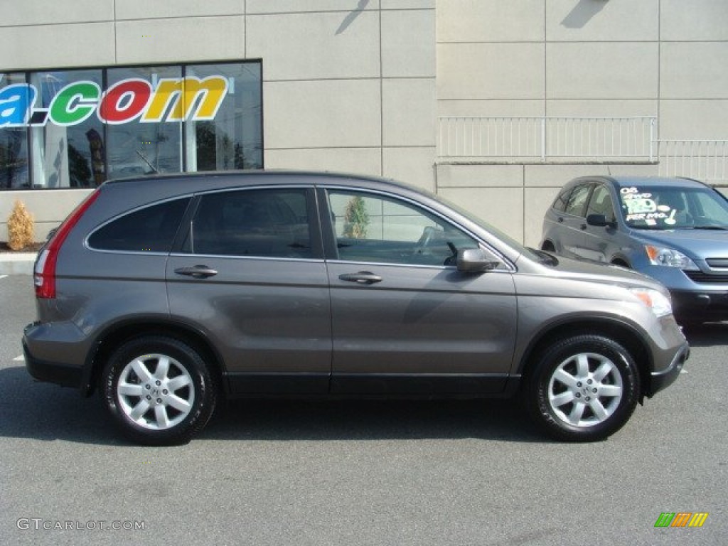 2009 CR-V EX-L 4WD - Urban Titanium Metallic / Ivory photo #3