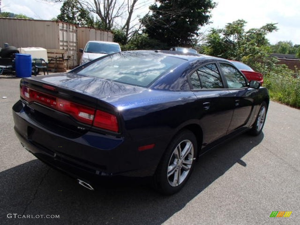 2014 Charger SXT AWD - Jazz Blue Pearl / Black/Light Frost Beige photo #6