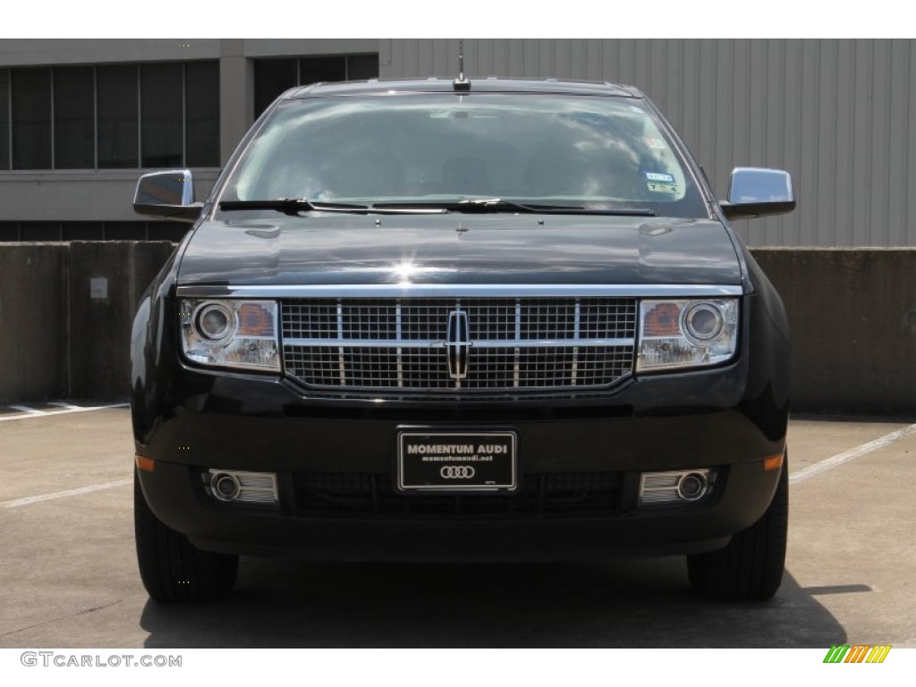 2008 MKX  - Black Clearcoat / Medium Light Stone photo #2