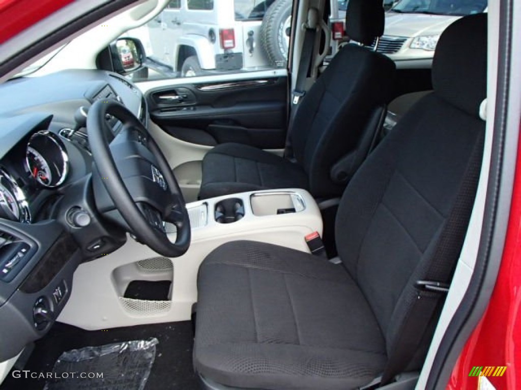 Black/Light Graystone Interior 2014 Dodge Grand Caravan SXT Photo #85200191