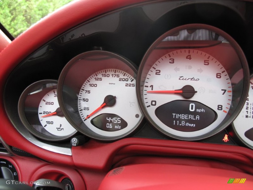 2008 Porsche 911 Turbo Cabriolet Gauges Photo #85200275