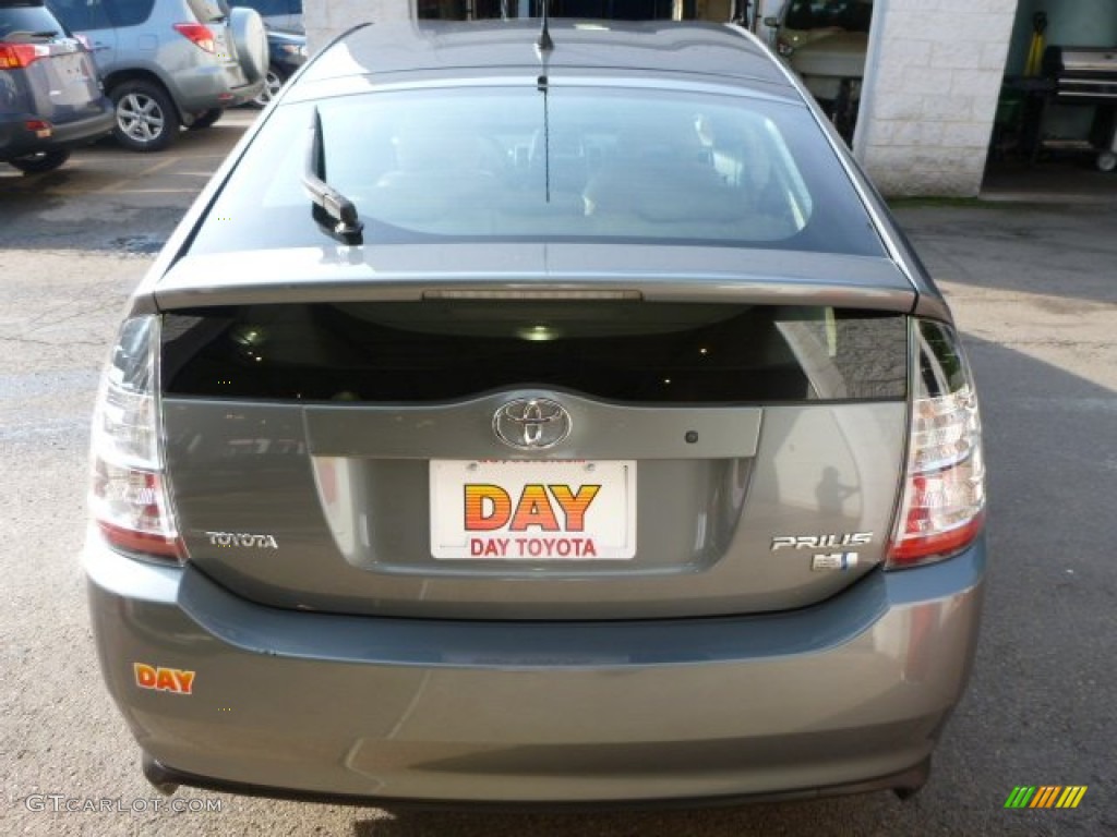 2005 Prius Hybrid - Tideland Gray Green Pearl / Ivory/Brown photo #4