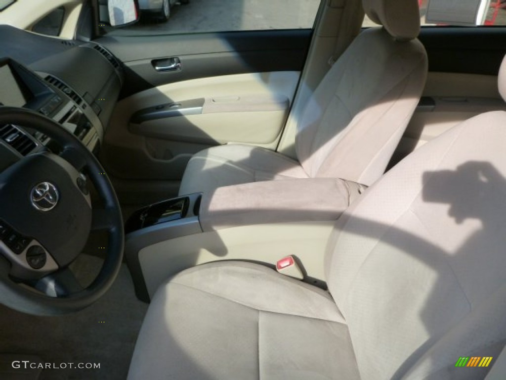 2005 Prius Hybrid - Tideland Gray Green Pearl / Ivory/Brown photo #10