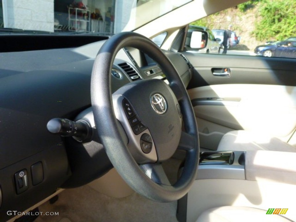 2005 Prius Hybrid - Tideland Gray Green Pearl / Ivory/Brown photo #15