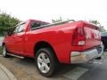 2010 Flame Red Dodge Ram 1500 SLT Quad Cab 4x4  photo #2