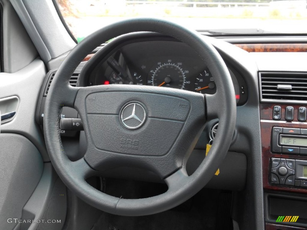 2000 Mercedes-Benz C 280 Sedan Grey Steering Wheel Photo #85205487