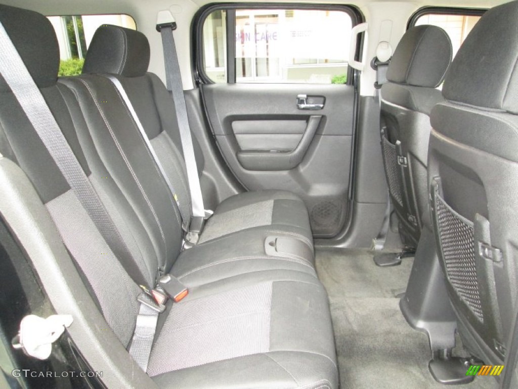 Ebony Black Interior 2006 Hummer H3 Standard H3 Model Photo #85205639