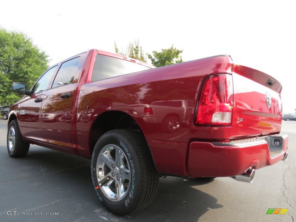 2014 1500 Express Crew Cab - Deep Cherry Red Crystal Pearl / Black/Diesel Gray photo #2