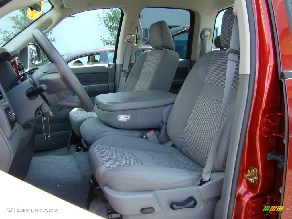 2006 Ram 1500 SLT Quad Cab 4x4 - Inferno Red Crystal Pearl / Medium Slate Gray photo #9