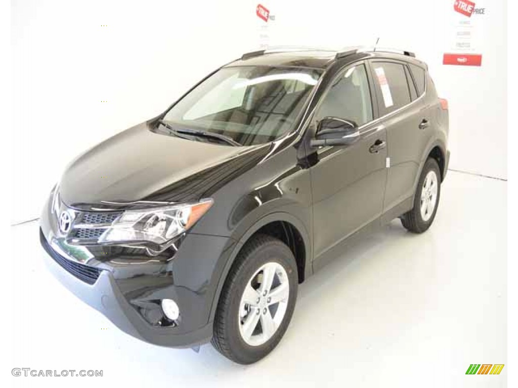 2013 RAV4 XLE - Black / Black photo #3